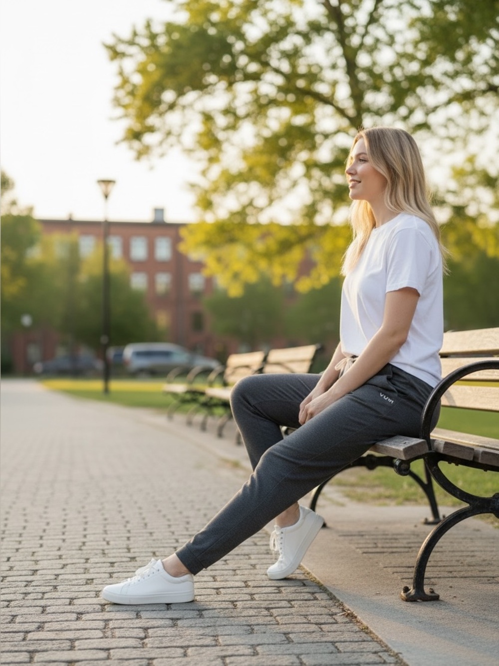 Vuori Women's Drawstring Jogger Pants - lite grey
